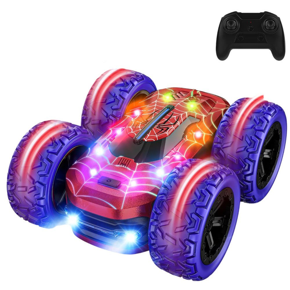 Spider Off - Road 4x4 RC Stunt Car – 360° Spins & LED Lights - Babies Mall
