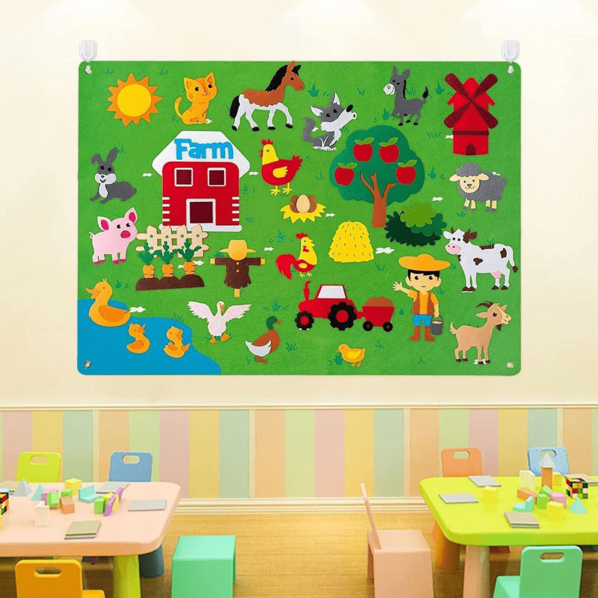 Storyboard Set for Kids, Farm - Themed DIY Reusable Board Activity - Babies Mall