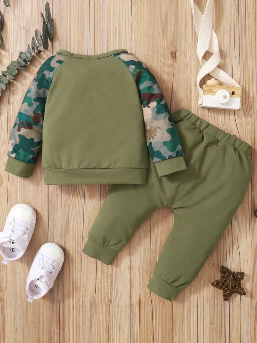 Toddler Button - Up Two - Piece Set Outfit – Soft & Stretchy - Babies Mall