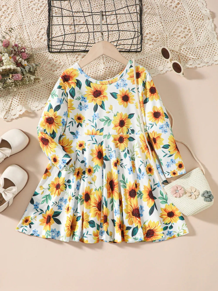 Toddler cotton dress basic fit everyday wear - Babies Mall