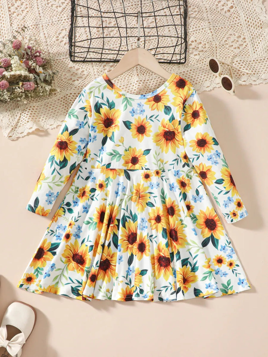 Toddler cotton dress basic fit everyday wear - Babies Mall