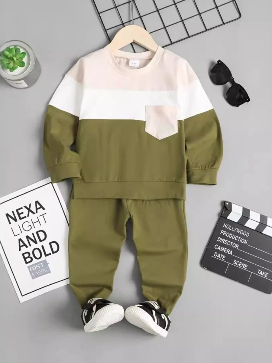 Toddler Two - Piece Cotton Pocket Outfit Set 12M–4Y - Babies Mall