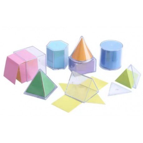 Transparent 3D Geometric Shapes – Hands - On Math & STEM Learning - Babies Mall