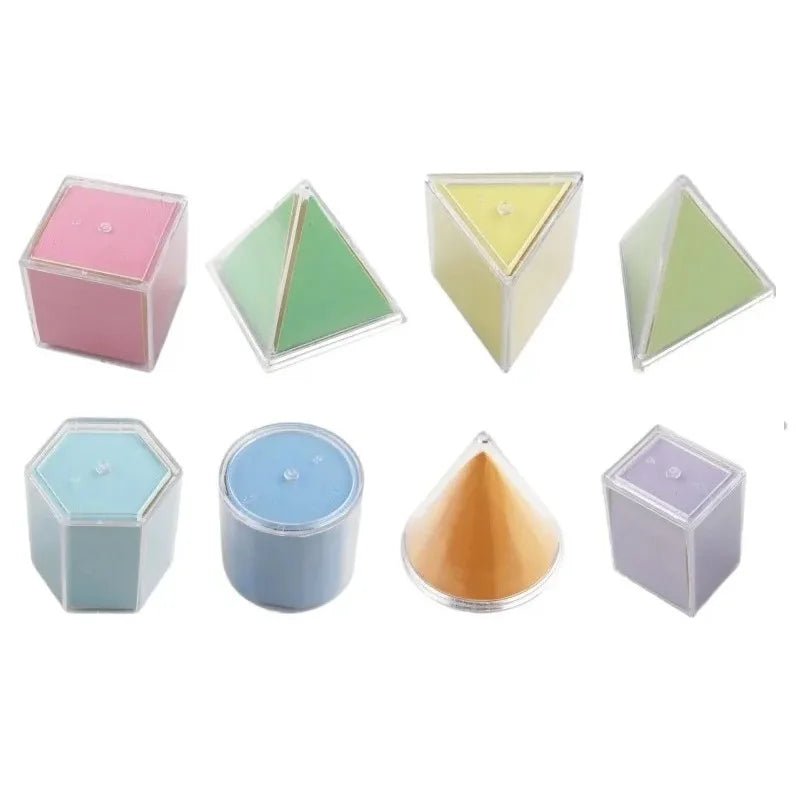 Transparent 3D Geometric Shapes – Hands - On Math & STEM Learning - Babies Mall