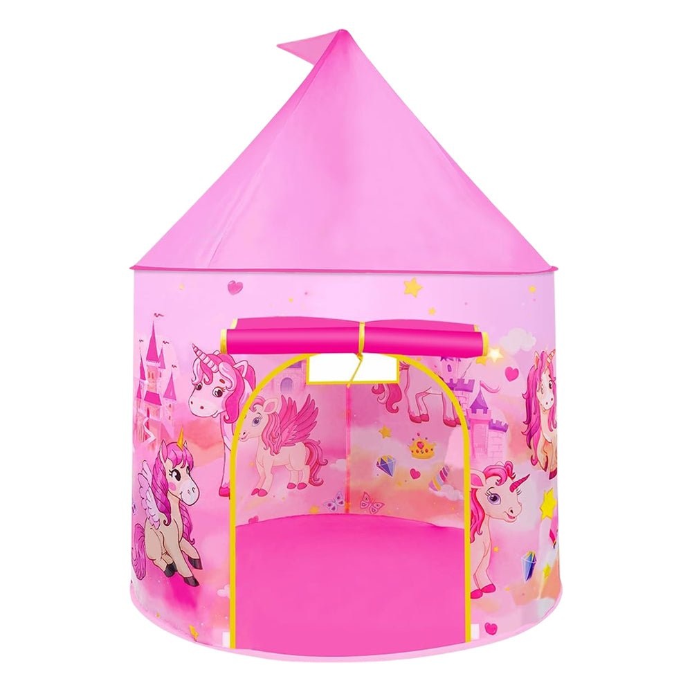 Unicorn Pop Up Tent Pink for Indoor & Outdoor Princess Playhouse - Babies Mall