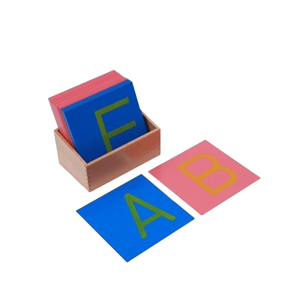 Uppercase Sandpaper Letters Set with Color - Coded Boards - Babies Mall