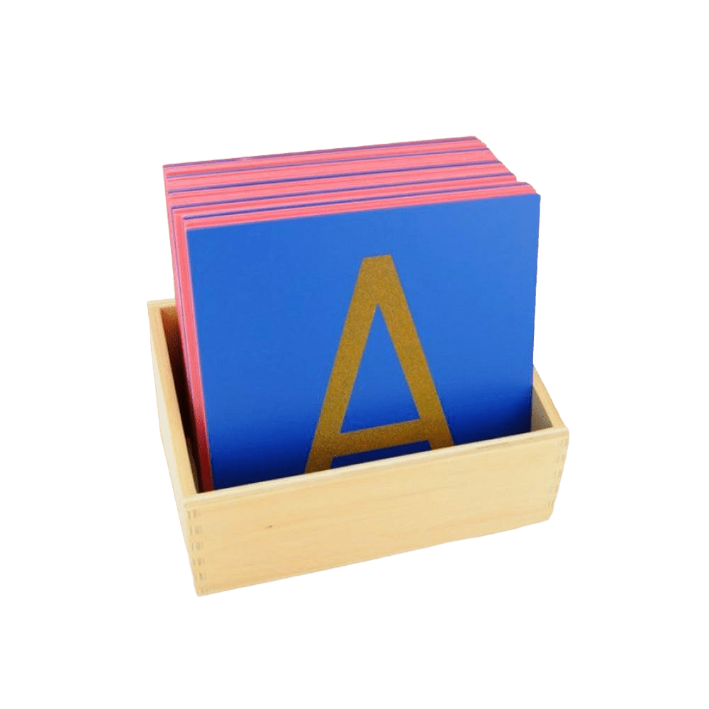 Uppercase Sandpaper Letters Set with Color - Coded Boards - Babies Mall