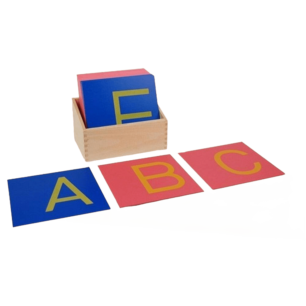 Uppercase Sandpaper Letters Set with Color - Coded Boards - Babies Mall