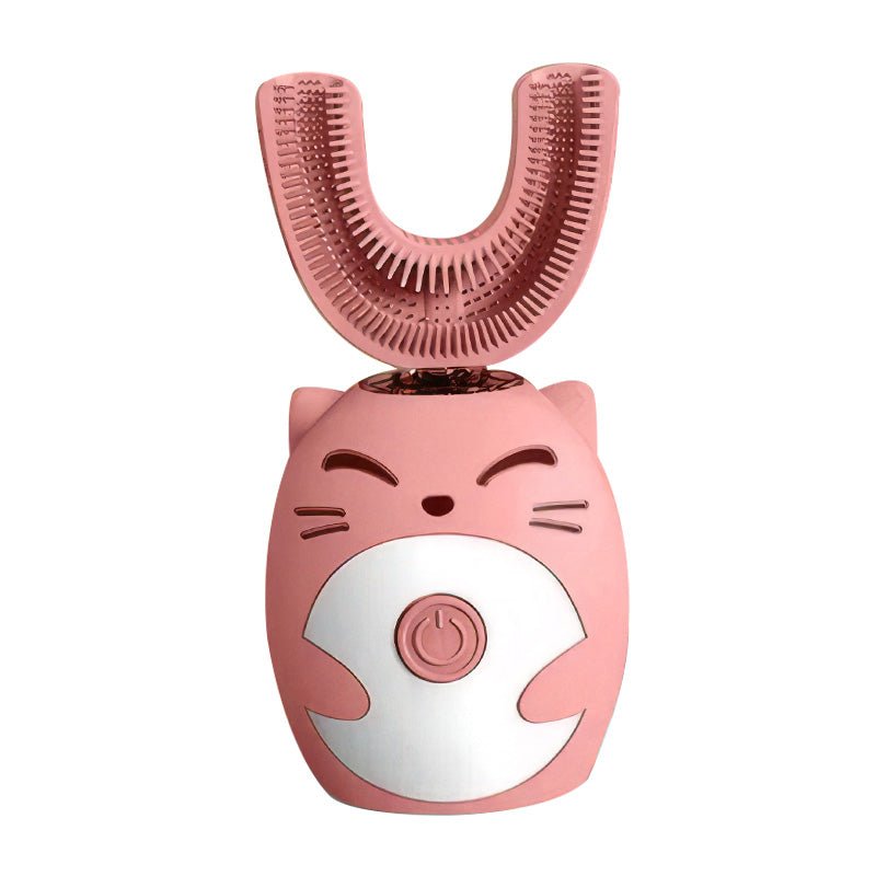 USB Rechargeable U - Shaped Kids Electric Toothbrush, Silicone Head - Babies Mall