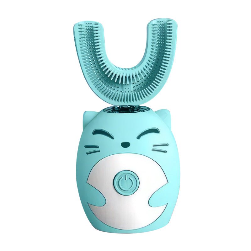 USB Rechargeable U - Shaped Kids Electric Toothbrush, Silicone Head - Babies Mall