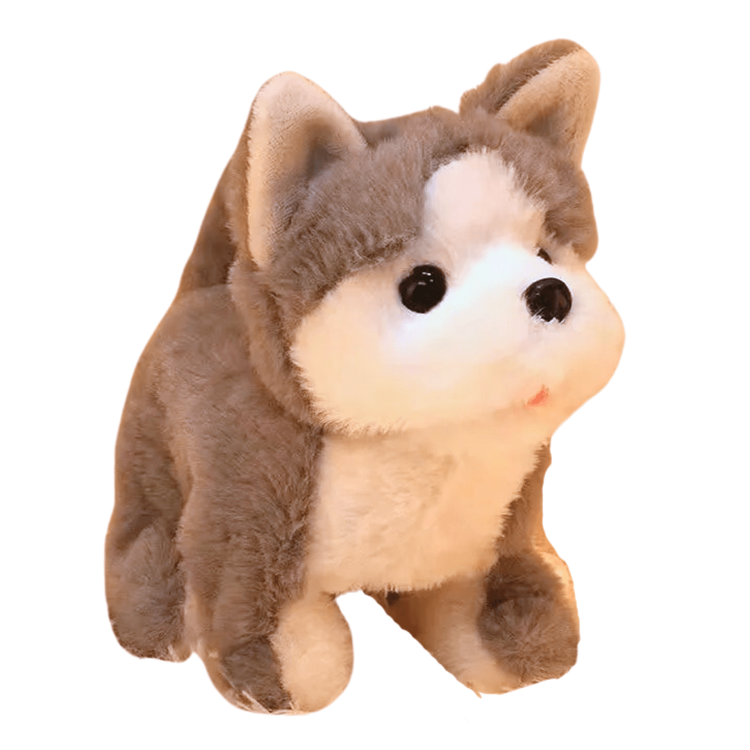 Walking Plush Dog Toy with Bark Sound, Moving Ears – Battery - Operated - Babies Mall