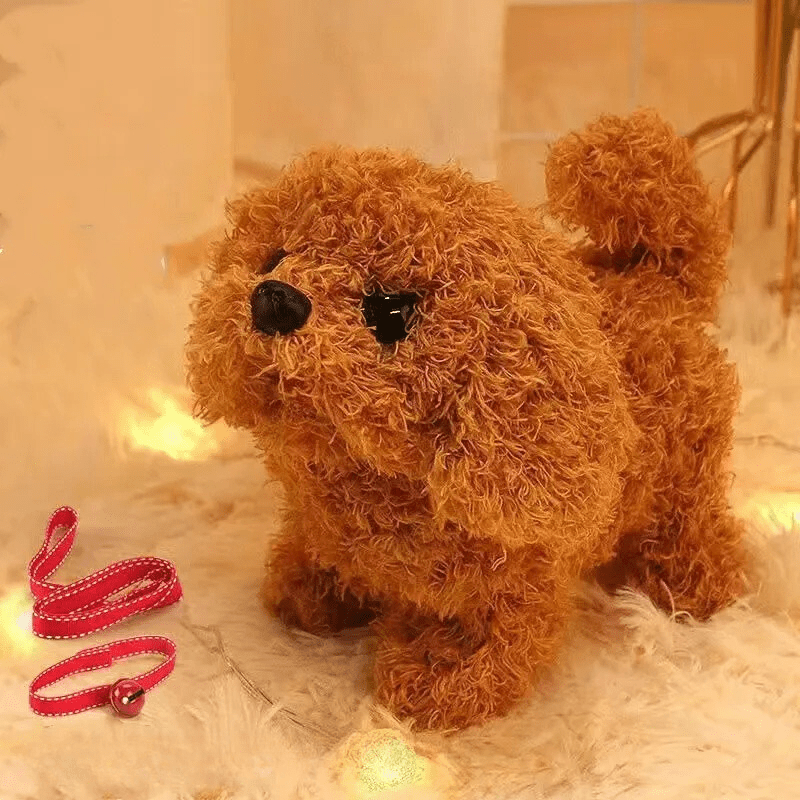 Walking Plush Dog Toy with Bark Sound, Moving Ears – Battery - Operated - Babies Mall