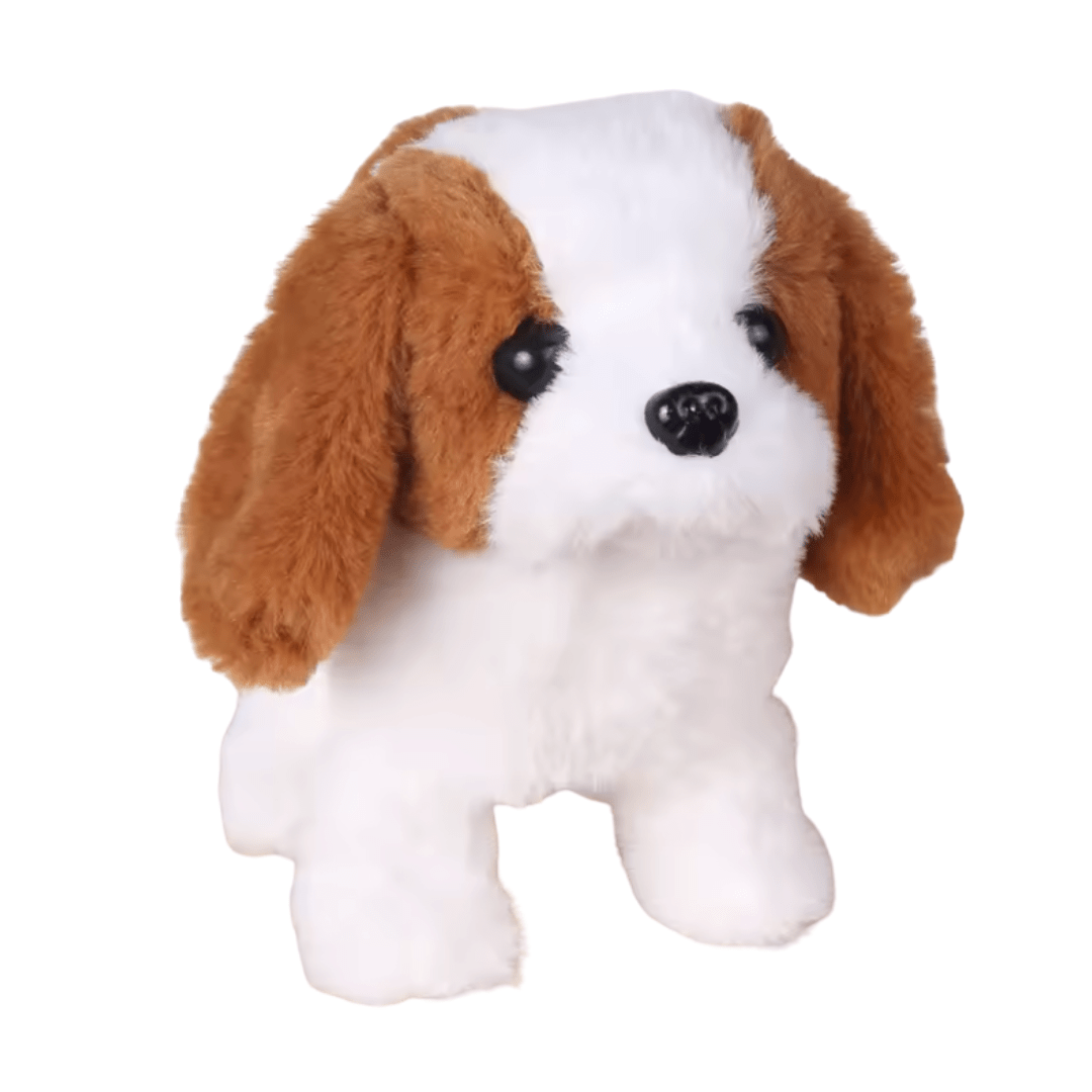Walking Plush Dog Toy with Bark Sound, Moving Ears – Battery - Operated - Babies Mall