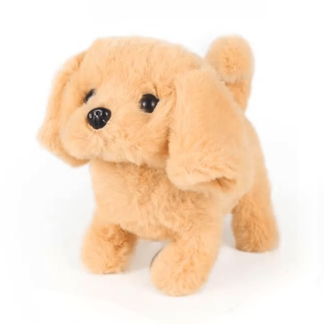 Walking Plush Dog Toy with Bark Sound, Moving Ears – Battery - Operated - Babies Mall