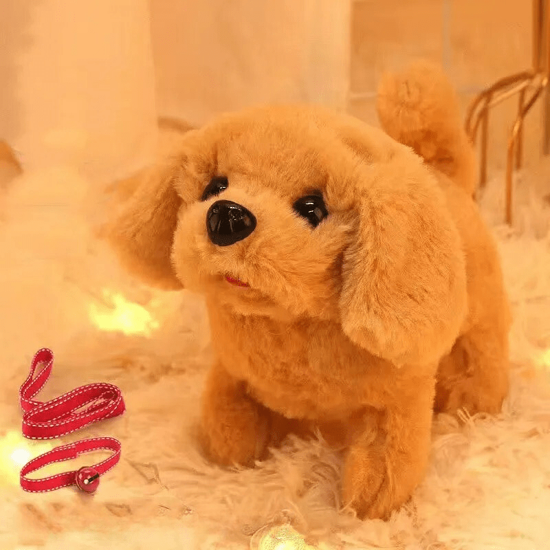 Walking Plush Dog Toy with Bark Sound, Moving Ears – Battery - Operated - Babies Mall