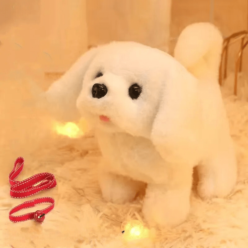 Walking Plush Dog Toy with Bark Sound, Moving Ears – Battery - Operated - Babies Mall