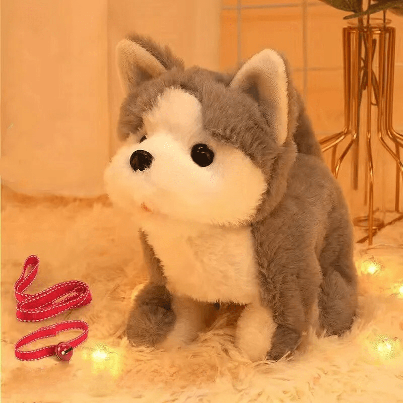 Walking Plush Dog Toy with Bark Sound, Moving Ears – Battery - Operated - Babies Mall