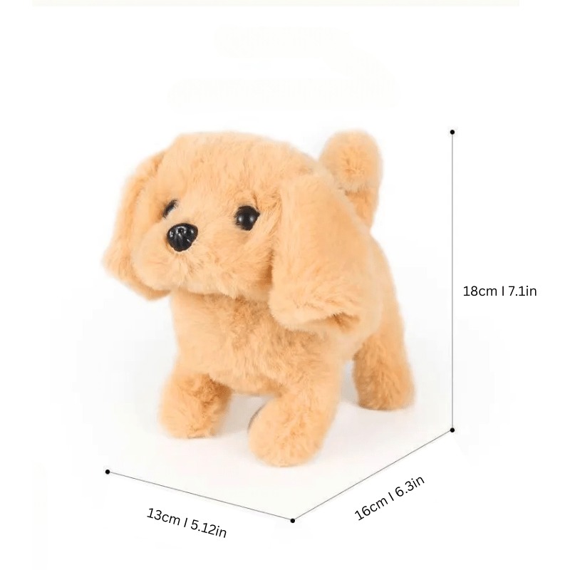 Walking Plush Dog Toy with Bark Sound, Moving Ears – Battery - Operated - Babies Mall