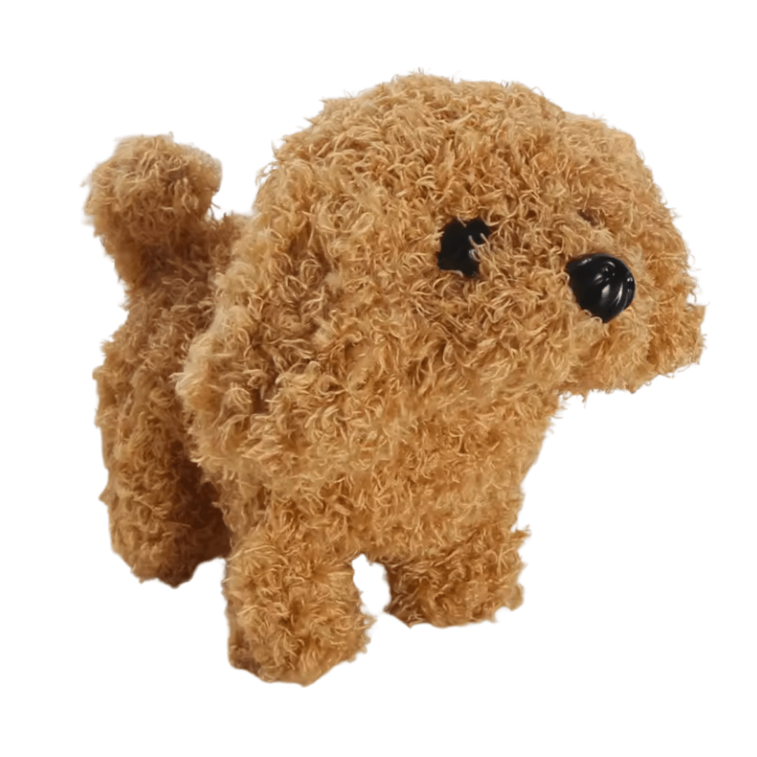 Walking Plush Dog Toy with Bark Sound, Moving Ears – Battery - Operated - Babies Mall