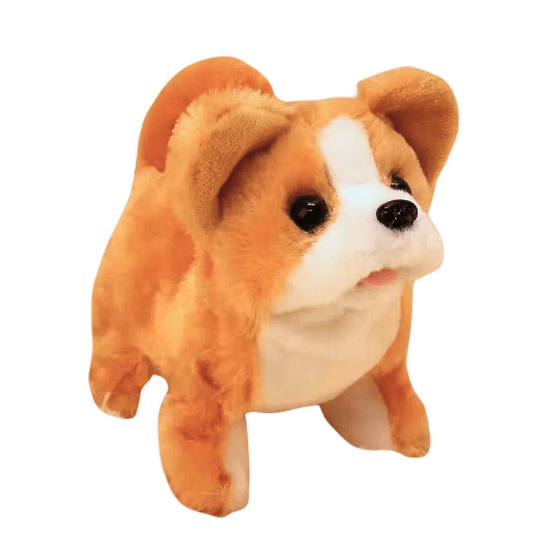 Walking Plush Dog Toy with Bark Sound, Moving Ears – Battery - Operated - Babies Mall