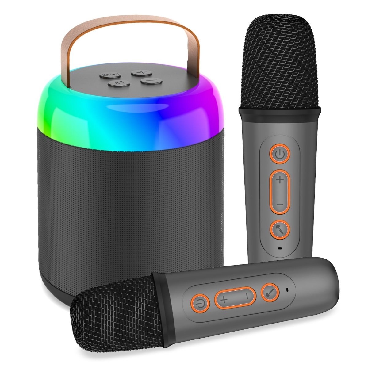 Wireless Kids Karaoke Machine with Dual Mics, LED Lights, and Speaker - Babies Mall