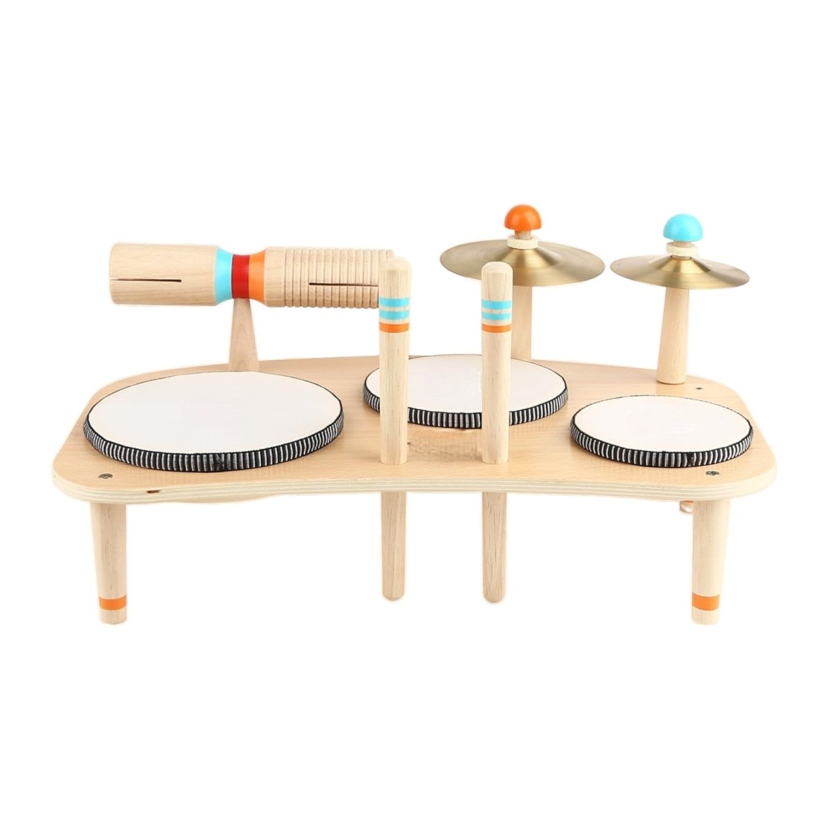 Wooden Baby Drum Toy Precision - Tuned Acoustic for Early Musicians - Babies Mall