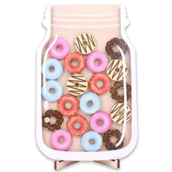 Wooden Reward Jar with Acrylic Glass for Task Tracking and Motivation - Babies Mall